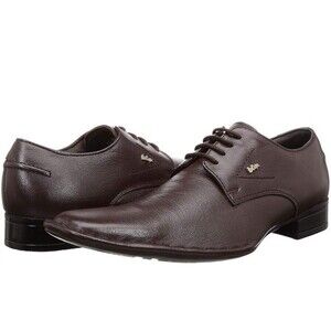 Lee Cooper Mens Formal Leather Dress Shoes Size 44/10 Color Brown